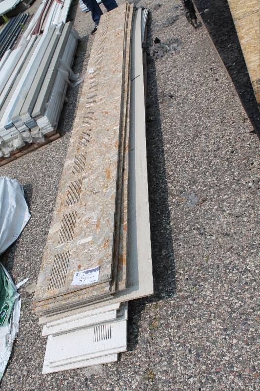 lot 57 image: Lot of LP Smartside Vented Soffit Exterior Siding 16 x 16 12 Width app. 25 ct.