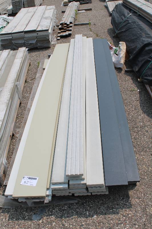 lot 62 image: Lot of Miscellaneous Exterior Siding 12 x Miscellaneous Lengths 54 Width app. 50 ct.