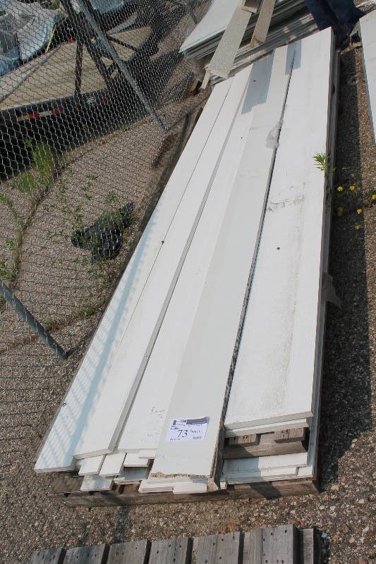 lot 73 image: Lot of Versatex Exterior Siding 4 - 12 x 12 54 Width app. 30 ct.