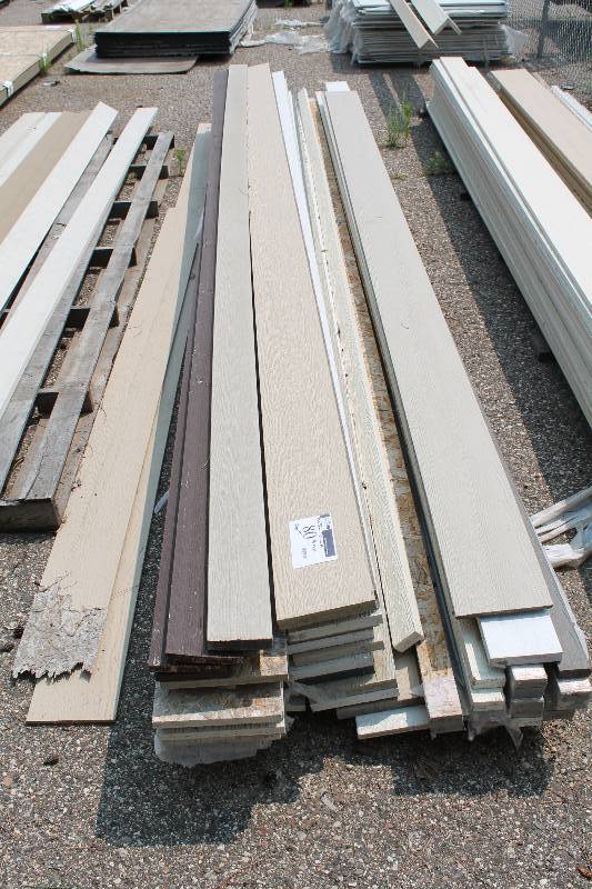 lot 80 image: Lot of Miscellaneous Exterior Trim Siding 6 x 16 (3) All 54 Width app. 45 ct.