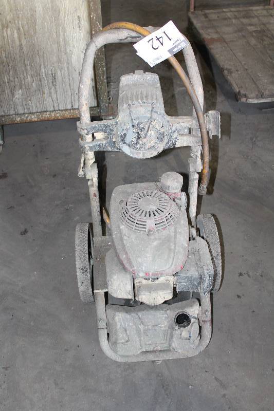 lot 142 image: Commercial Paint Sprayer wHoses & Wheel Cart.