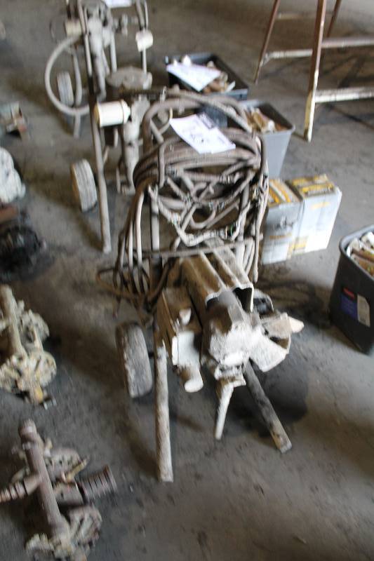 lot 145 image: Commercial Paint Sprayer wHoses & Wheel Cart.