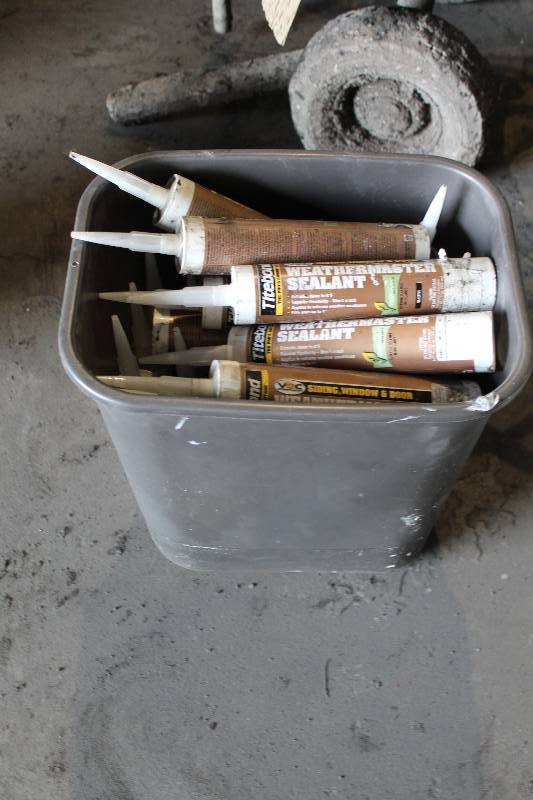 lot 152 image: Bin Lot of Titebond Siding, Window & Door Weathermaster Sealant Reactive Green Choice Sealant.