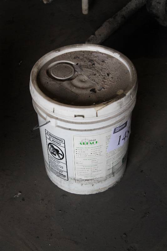 lot 148 image: Bucket of Mold Attack Mold Cleaner & Protectant.