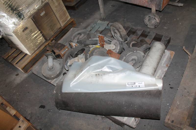 lot 171 image: Pallet Lot of Wheel Casters Miscellaneous Sizes.