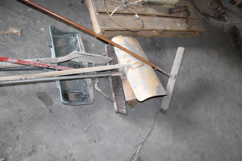 lot 169 image: Lot of (3) Including Snow Shovel Push Broom (2).