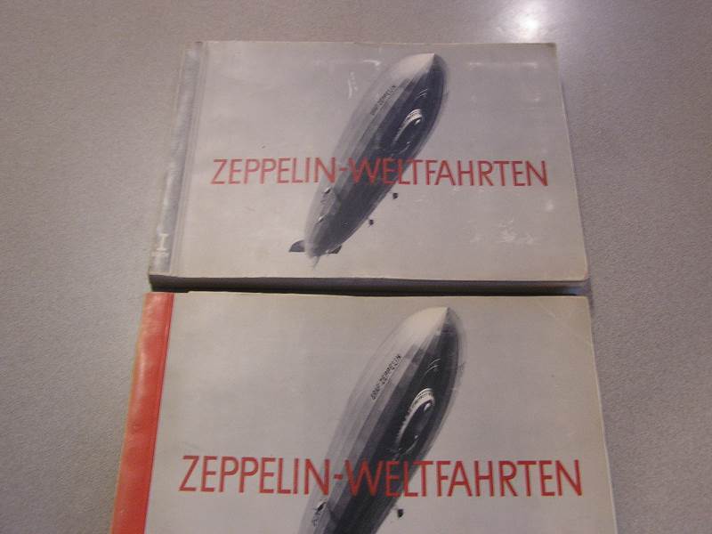lot 1 image: ZEPPELIN WELTFAHRTEN CIGARETTE  COLLECTION BOOKS 1&2 RARE