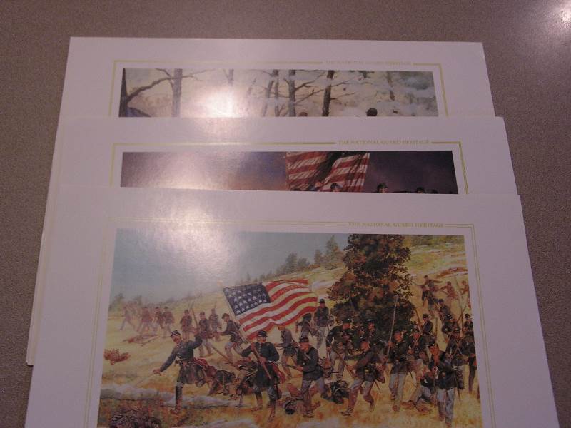lot 2 image: NATIONAL GUARD HERITAGE PRINTS LOT 0F 7 CIVIL WAR