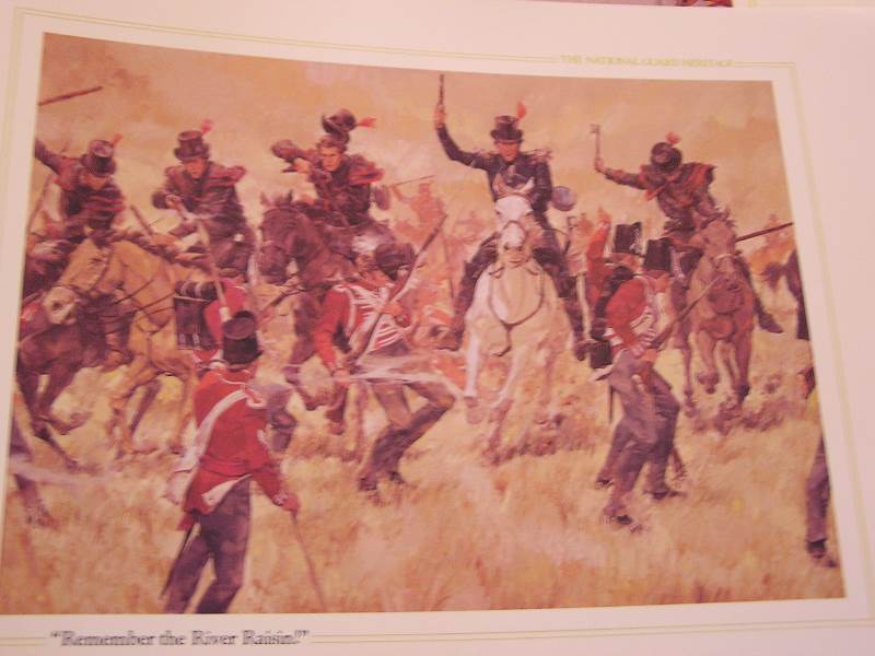 lot 5 image: NATIONAL GUARD HERITAGE PRINTS LOT OF 4 EARLY 1800S