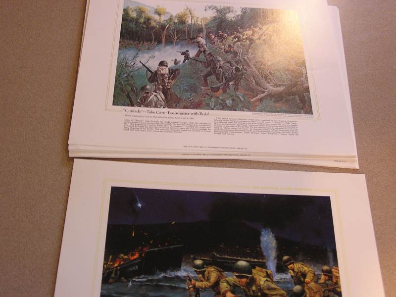 lot 8 image: NATIONAL GUARD HERITAGE PRINTS LOT OF 14 WW2