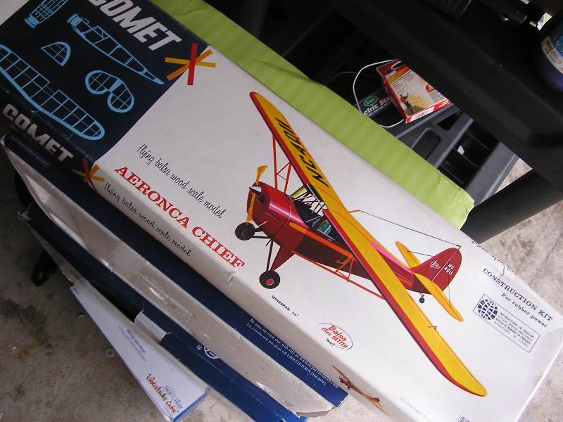 lot 41 image: balsa airplane kit aeronca chief new