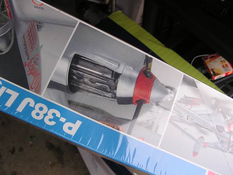 lot 44 image: revell plastic model airplane kit p38-j