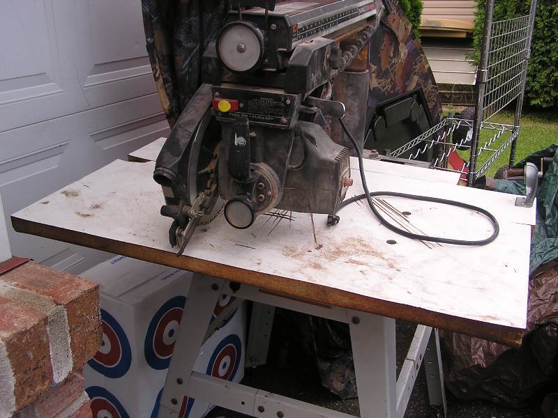 lot 17 image: CRAFTSMAN RADIAL ARM SAW WITH STAND