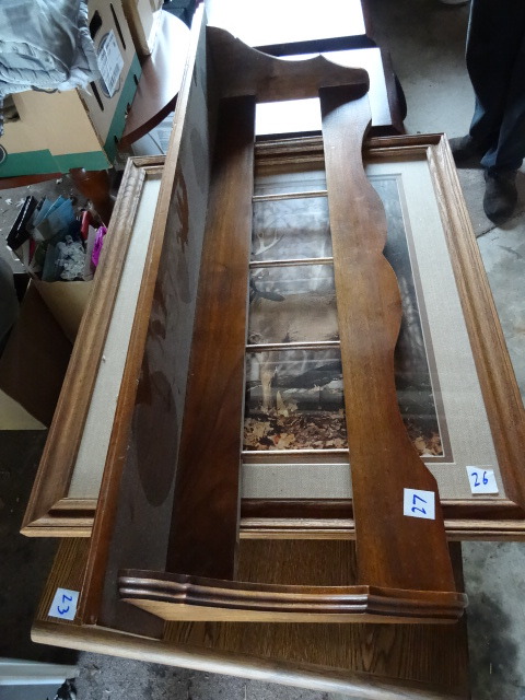 lot 27 image: Wood Wall SHelf