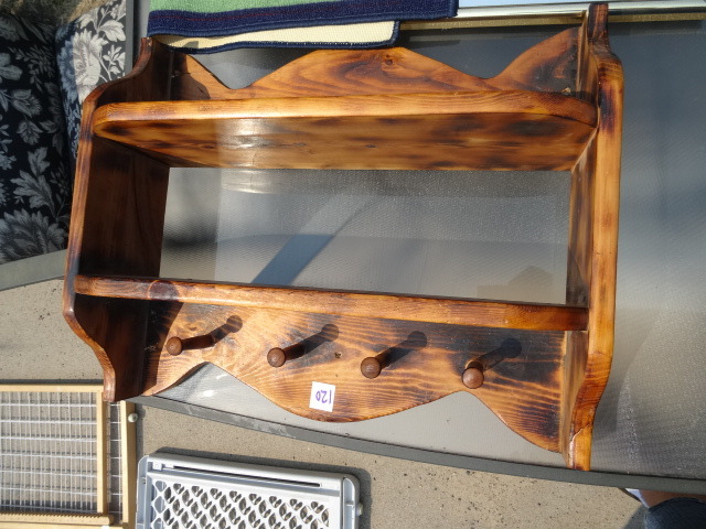 lot 120 image: Wood Coat Hangers
