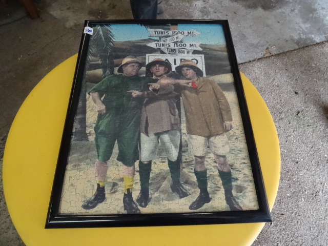 lot 205 image: Framed Puzzle