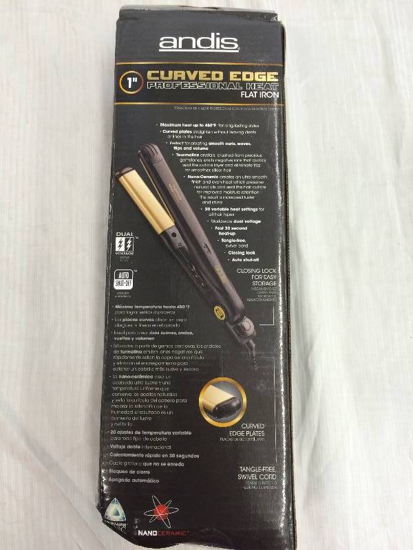 lot 7 image: andis curved edge flat iron