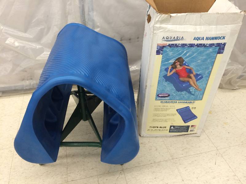 lot 65 image: SwimWays Aqua Hammock Swimming Equipment, Blue retail on amazon $69