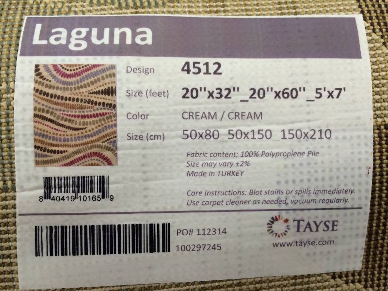 lot 112 image: laguna 3 piece rug set
