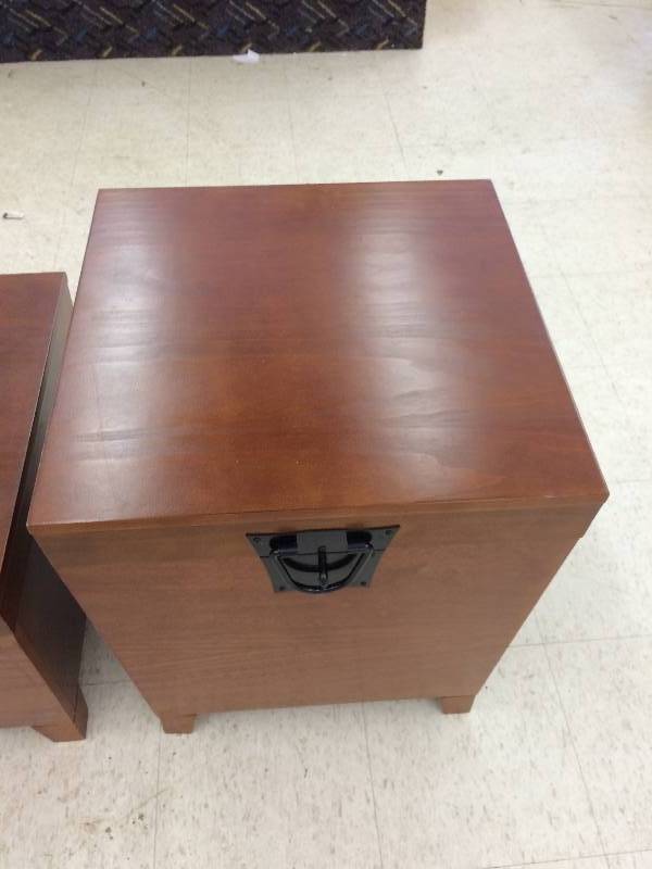lot 117 image: 3 piece storage chests with lockable fronts  retail $299