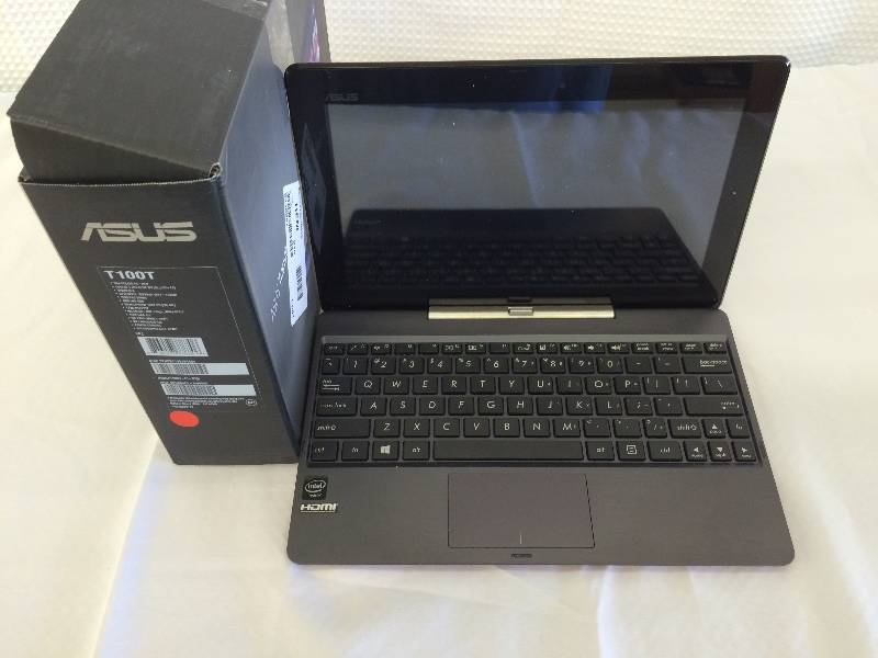 lot 150 image: ASUS T100TA-C1-GR Transformer Book 10.1-Inch Detachable 2-in-1 Touchscreen Laptop 64GB SSD with Dock