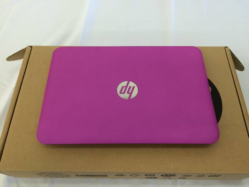 lot 156 image: HP Stream 11.6 Inch Laptop (Intel Celeron, 2GB, 32GB eMMC, Orchid Magenta) Includes Office 365 Personal for One Year
