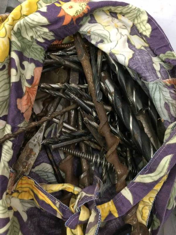 lot 227 image: tools drill bits steel wool  everything shown in picture