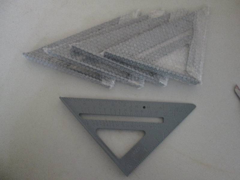 triangle measures inches and cm...