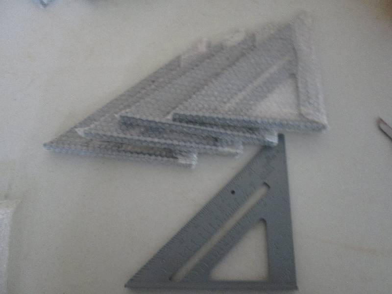triangle measures inches and cm...