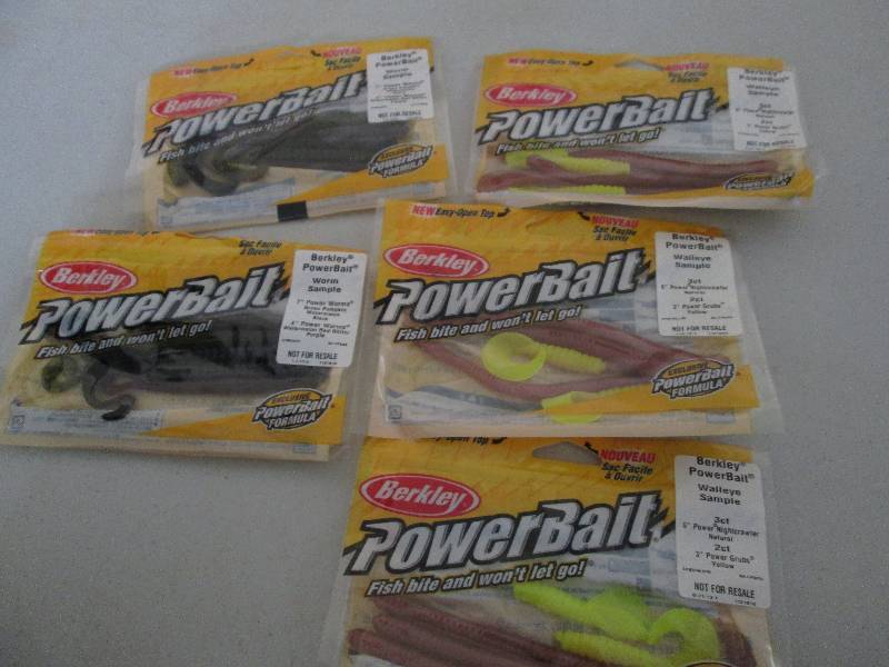 5 packs of fishing bait...