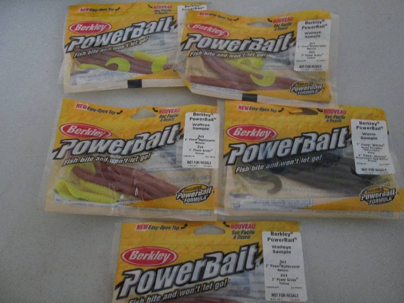 5 packs of fishing bait...