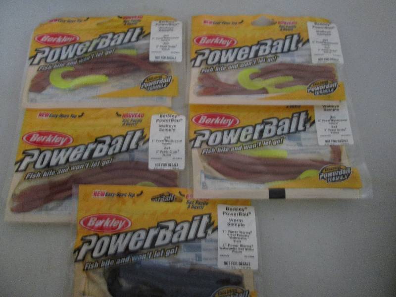 5 packs of fishing bait...