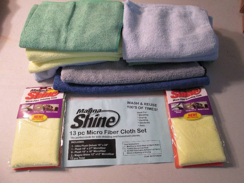 13pc micro fiber cloth set...