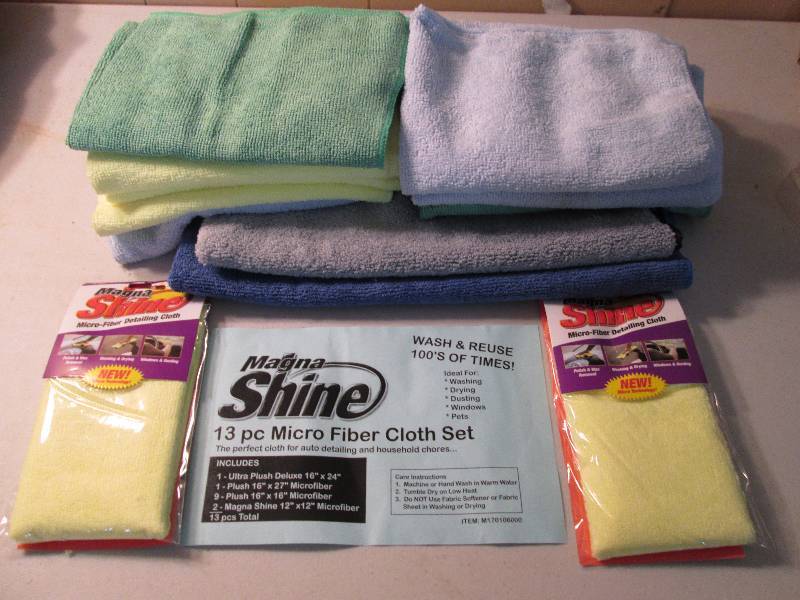 13pc micro fiber cloth set...