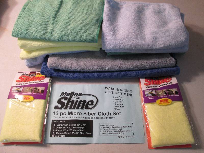13pc micro fiber cloth set...