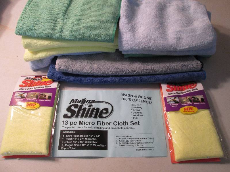 13pc micro fiber cloth set...