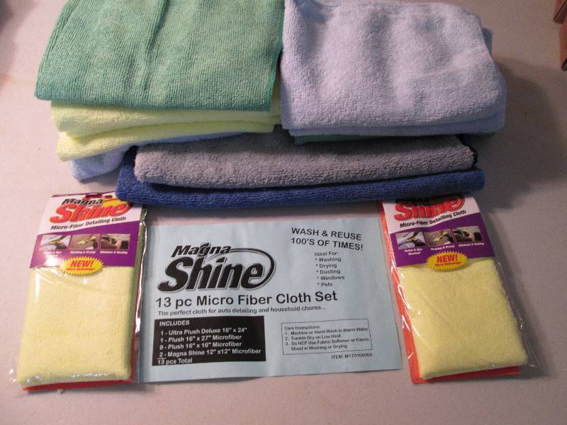 13pc micro fiber cloth set...