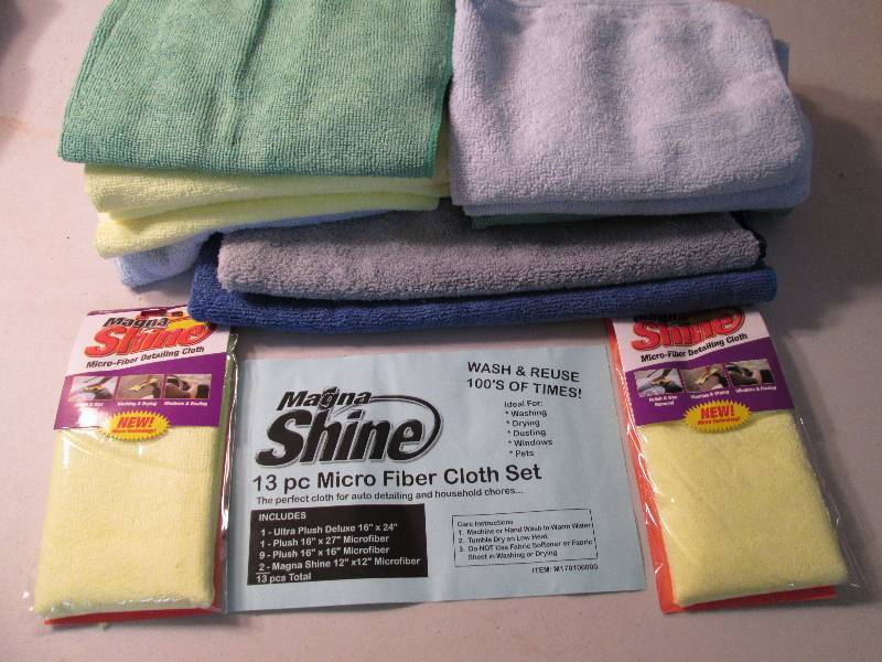13pc micro fiber cloth set...