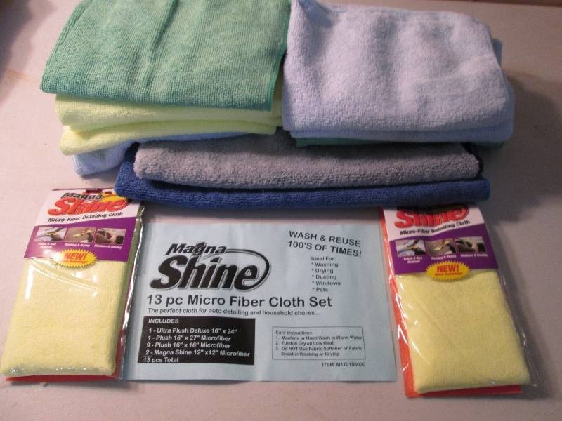 13pc micro fiber cloth set...