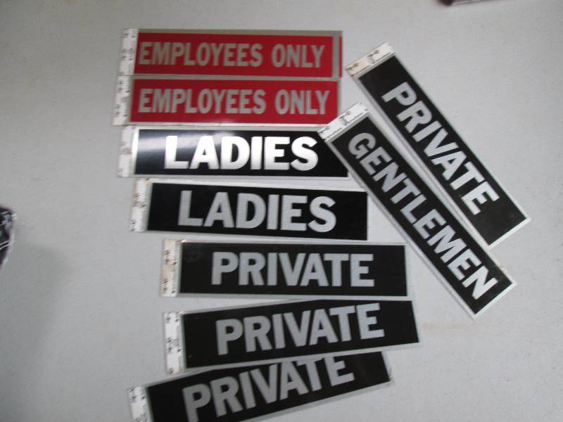 bathroom labels private employees o...
