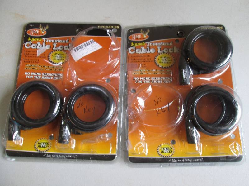 4 cable locks new NO KEYS...