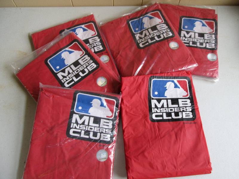 6 mlb insiders club rain ponchos ne...