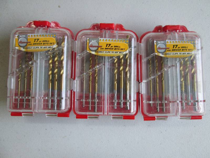 17 pc drill and driver bits set sec...