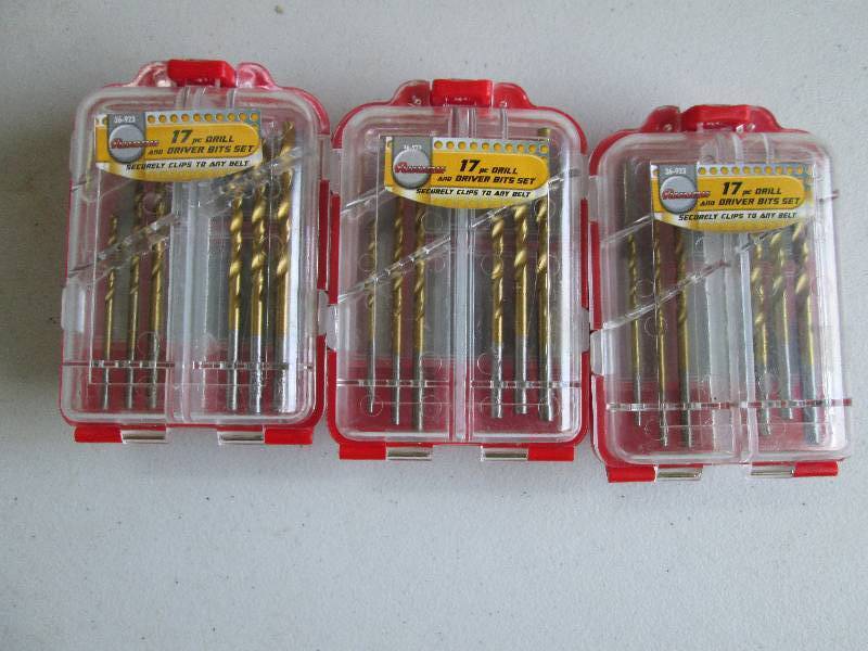 17 pc drill and driver bits set sec...