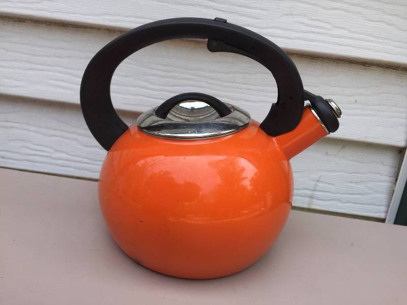 Food Network Orange Tea Kettle