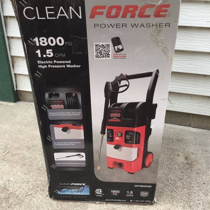Clean Force 1800PSI Pressure Washer Encore Ridgid, Milwaukee, Husky