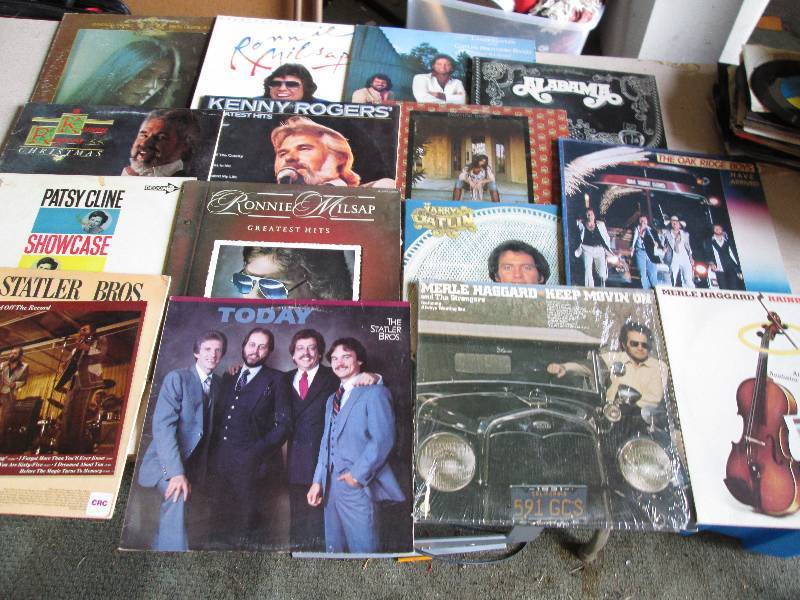 lot 57 image: Lot of country music records...