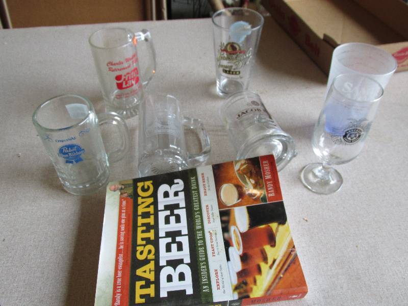 lot 91 image: Lot of assorted beer mugs  and a be...