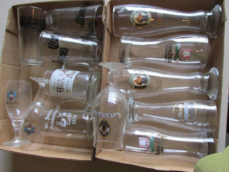 lot 92 image: Lot of assorted beer glasses...