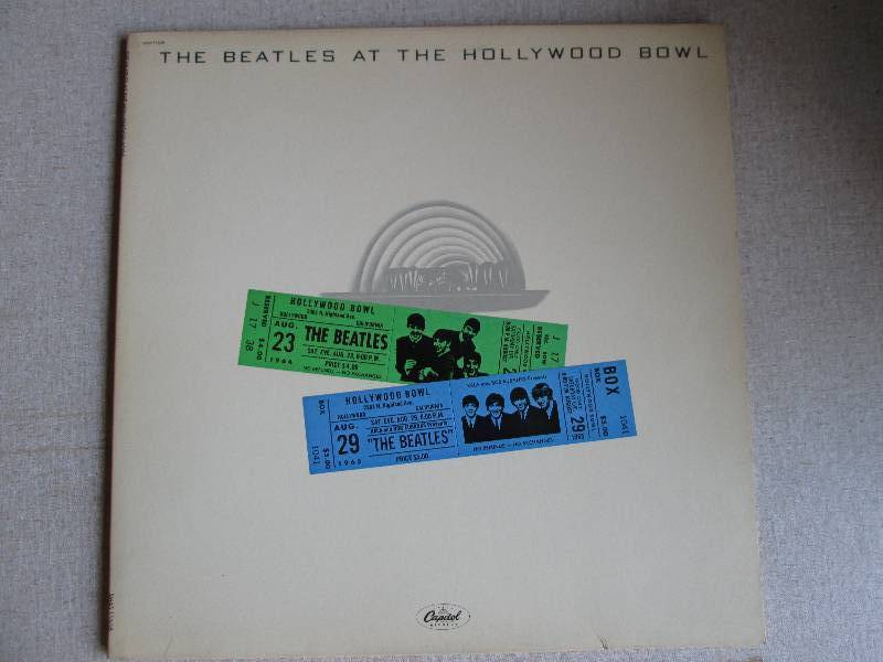 lot 110 image: Beatles at the Hollywood bowl vinyl...